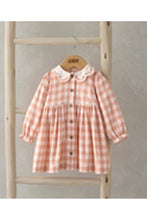 
                        
                          Load image into Gallery viewer, Mamas &amp; Papas Gingham Embroidered Collar Dress
                        
                      