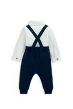 
                        
                          Load image into Gallery viewer, Mamas &amp; Papas Bow Tie, Braces, Bodysuit &amp; Trousers Outfit Set
                        
                      