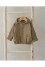 
                        
                          Load image into Gallery viewer, Mamas &amp; Papas Waffle Bomber Hoodie - Brown
                        
                      