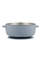 
                        
                          Load image into Gallery viewer, Snapkis 2-in-1 Stainless Steel Bowl - Steel Blue
                        
                      