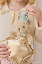 
                        
                          Load image into Gallery viewer, Snuggle Bunnies Arthur Keyring - Sky the plush toy from a bag close-up
                        
                      