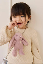 
                        
                          Load image into Gallery viewer, Snuggle Bunnies Penelope Keyring - Periwinkle Front - happy face
                        
                      