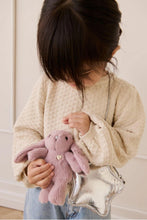 
                        
                          Load image into Gallery viewer, Snuggle Bunnies Penelope Keyring - Periwinkle Front - play with bunny
                        
                      