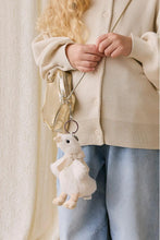 
                        
                          Load image into Gallery viewer, Snuggle Bunnies Rosie Keyring - Rosie The Duck hold with a golden star bag
                        
                      