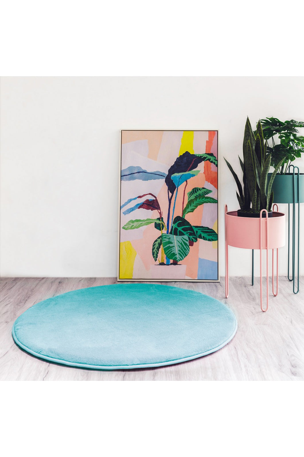 Momomi Round Mat Turquoise - Online Exclusive