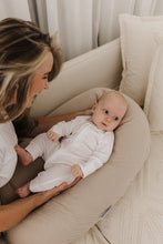 
                        
                          Load image into Gallery viewer, Theraline Muslin Maternity &amp; Nursing Pillow - Sand Beige - Online Exclusive
                        
                      