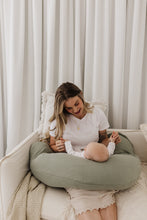 
                        
                          Load image into Gallery viewer, Theraline Muslin Maternity &amp; Nursing Pillow - Sage - Online Exclusive
                        
                      