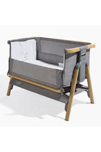 
                        
                          Load image into Gallery viewer, Tutti Bambini CoZee Bedside Crib - Oak and Charcoal
                        
                      