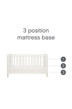 
                        
                          Load image into Gallery viewer, Tutti Bambini Alba Mini Cot Bed White 60X120
                        
                      