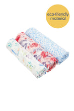 
                        
                          Load image into Gallery viewer, Aden + Anais Silky Soft Swaddle 3-Pack - Watercolor Garden
                        
                      