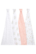 
                        
                          Load image into Gallery viewer, Aden + Anais Essentials Cotton Muslin Swaddles Blushing Bunnies - 4 Pack 5
                        
                      