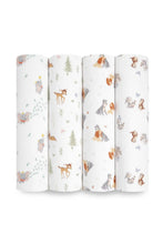 
                        
                          Load image into Gallery viewer, Aden + Anais Essentials Cotton Muslin Swaddles Disney + Friends - 4 Pack 1
                        
                      