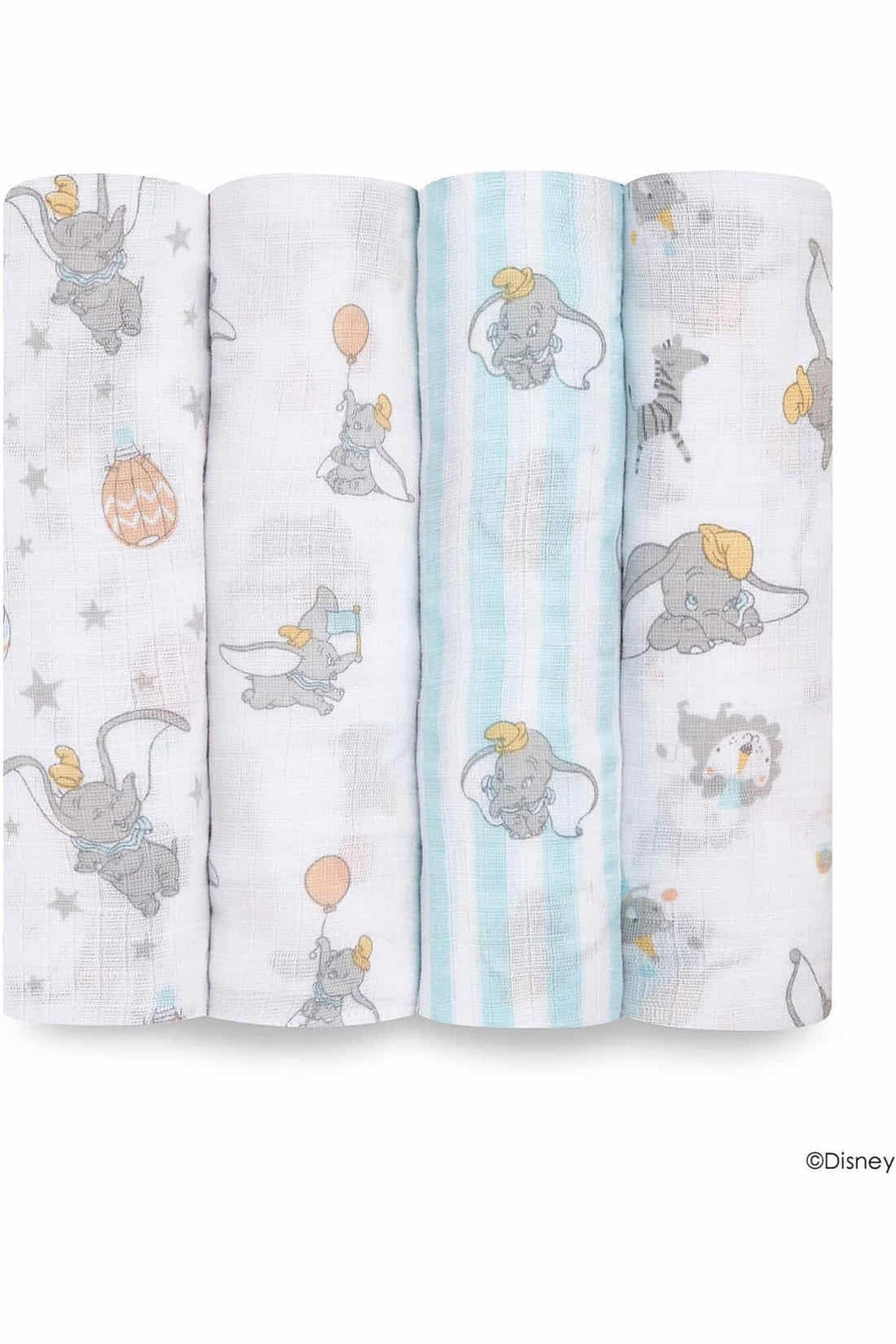 Aden + Anais Essentials Cotton Muslin Swaddles Dumbo New Heights - 4 Pack 1