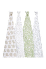 
                        
                          Load image into Gallery viewer, Aden + Anais Essentials Cotton Muslin Swaddles Harmony - 4 Pack 5
                        
                      
