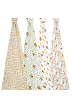 
                        
                          Load image into Gallery viewer, Aden + Anais Essentials Cotton Muslin Swaddles Tanzania - 4 Pack 5
                        
                      