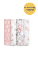 
                        
                          Load image into Gallery viewer, Aden + Anais Organic Cotton Swaddles 4 Pack - Earthy
                        
                      