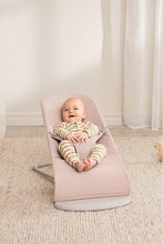 
                        
                          Load image into Gallery viewer, Babybjörn Bouncer Bliss Woven Mélange (Light Pink) with baby
                        
                      