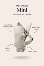 
                        
                          將圖片載入圖庫檢視器 BabyBjörn Baby Carrier Mini - Beige/Dark Grey, Woven
                        
                      