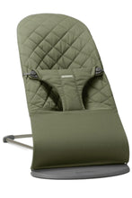 
                        
                          Load image into Gallery viewer, BabyBjörn Bouncer Bliss - Dark Green, Woven Classic Quilt
                        
                      