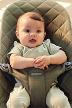 
                        
                          Load image into Gallery viewer, BabyBjörn Bouncer Bliss - Dark Green, Woven Classic Quilt
                        
                      