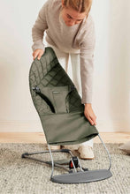 
                        
                          Load image into Gallery viewer, BabyBjörn Bouncer Bliss - Dark Green, Woven Classic Quilt
                        
                      