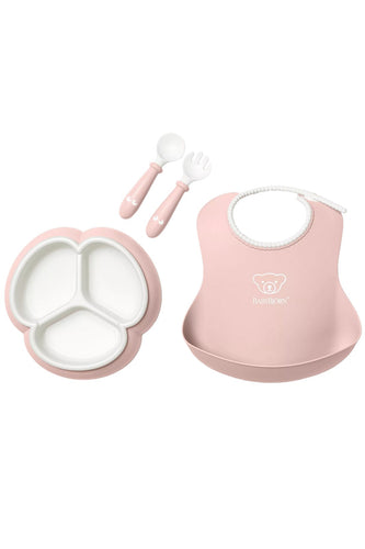 BabyBjörn Mealtime Set - 4pcs Powder PInk 1
