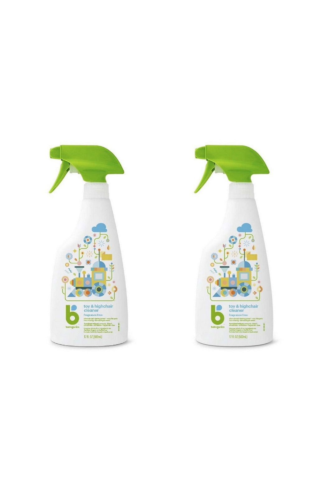 Babyganics Toy & Highchair Cleaner (Twins Pack)