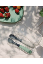 
                        
                          Load image into Gallery viewer, Beaba 1st Stage Silcone Spoon 2pcs Tone Mineral Sage Green 3
                        
                      