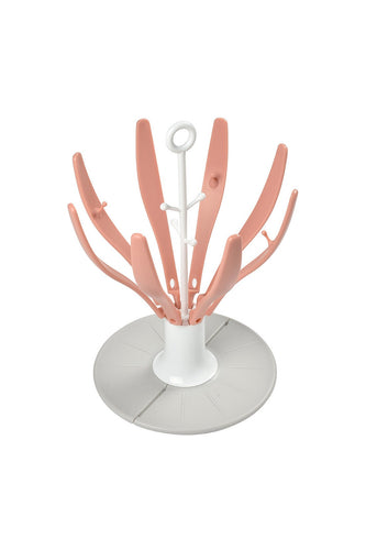 Beaba Flower Foldable Bottle Draining Rack PInk 1