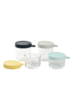 
                        
                          Load image into Gallery viewer, Beaba Glass Baby Food Storage Containers Set Of 4 - Yellow 3
                        
                      