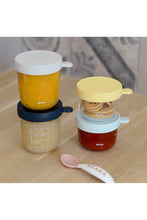 
                        
                          Load image into Gallery viewer, Beaba Glass Baby Food Storage Containers Set Of 4 - Yellow 6
                        
                      