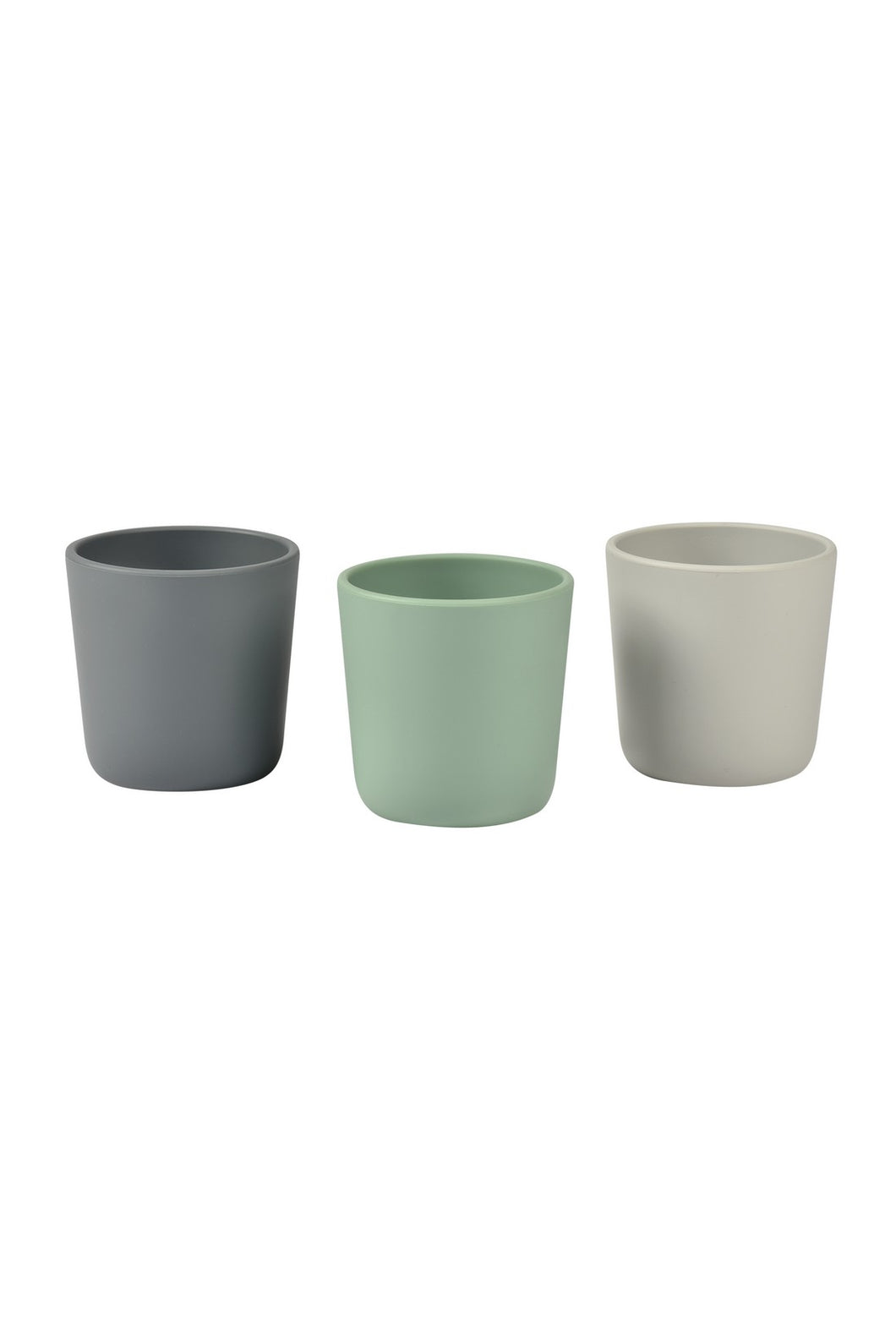 Beaba Silicone Glasses Set of 3 Velvet Grey Sage Green Grey 2