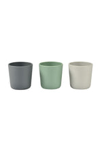 
                        
                          Load image into Gallery viewer, Beaba Silicone Glasses Set of 3 Velvet Grey Sage Green Grey 3
                        
                      
