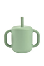 
                        
                          Load image into Gallery viewer, Beaba Silicone Straw Cup Sage Green 2
                        
                      