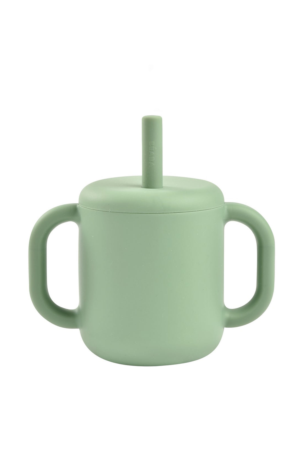 Beaba Silicone Straw Cup Sage Green 2
