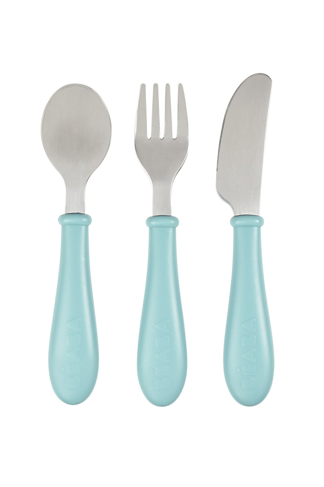 Beaba Stainless Steel Cutlery Set of 3 Air Green 1