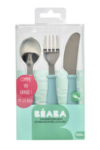 
                        
                          Load image into Gallery viewer, Beaba Stainless Steel Cutlery Set of 3 Air Green 5
                        
                      
