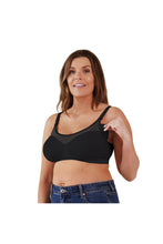 
                        
                          Load image into Gallery viewer, Bravado Designs Body Silk Seamless Sheer Nursing Bra - Black 9
                        
                      