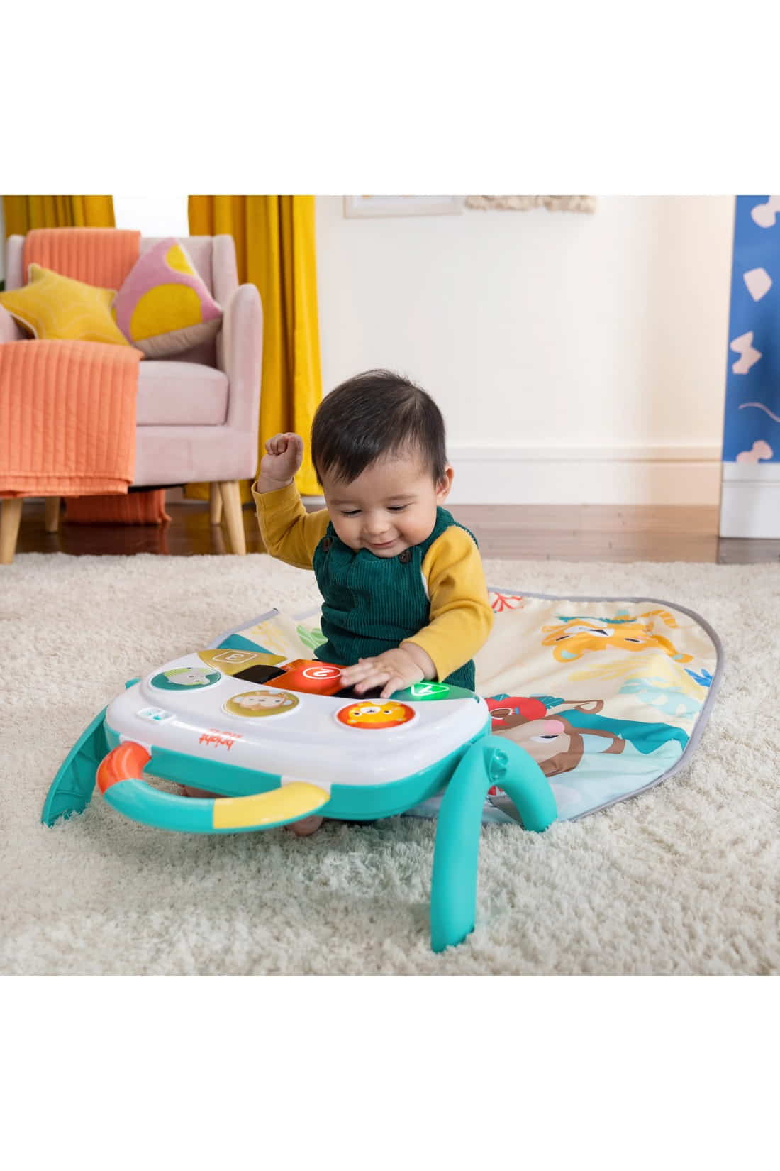 Bright Starts 4in1 Groovin Kicks Piano & Drum Baby Play Gym