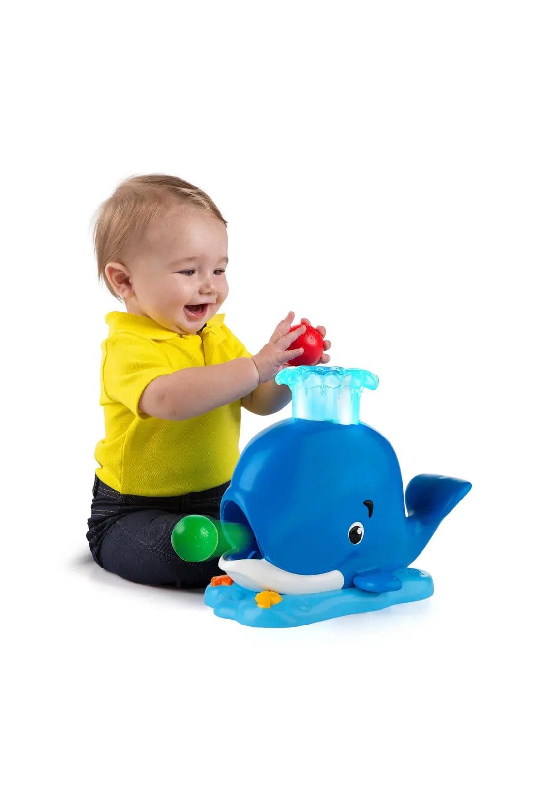 Bright Starts Silly Spout Whale Ball Popper Jouet d'activité musicale avec lumière et sons, 3 balles, développement précoce, enfants de 6 à 12 mois Bright Starts Silly Spout Whale Ball Popper Jouet d'activité musicale avec lumière et sons, 3 balles, développement précoce, enfants de 6 à 12 mois