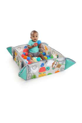 Bright Starts 5-in-1 Your Way Ball Play Baby Activity Gym & Ball Pit, Totally Tropical 1