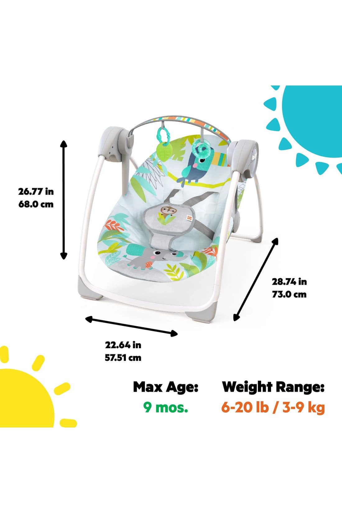 Bright starts swing toy bar best sale replacement