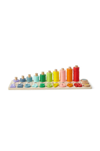 Bubble Wooden Numbers & Blocks Counting Set 1