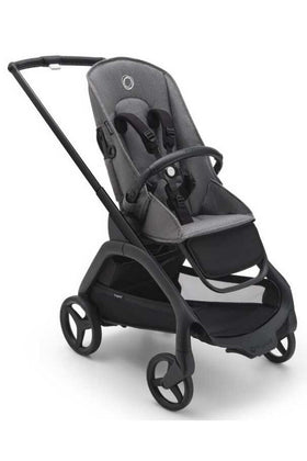 Bugaboo Dragonfly Base Black Chassie with Grey Melange Fabric 