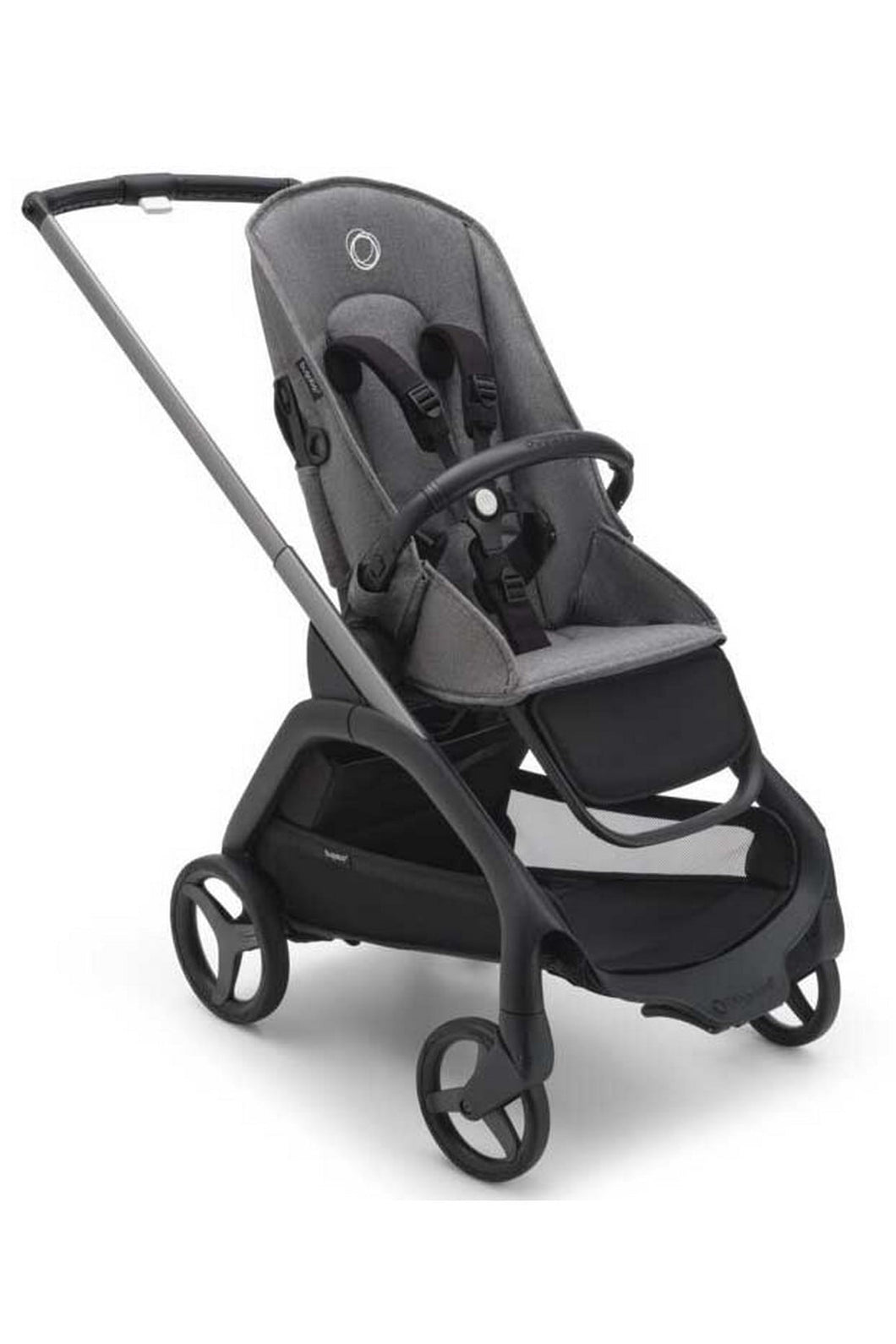 Bugaboo Dragonfly Base Graphite Chassie with Grey Melange Fabric 