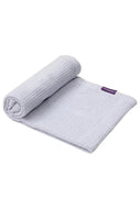 Clevamama Cellular Baby Blanket Crib, Moses Basket 80 x 100cm - Blue