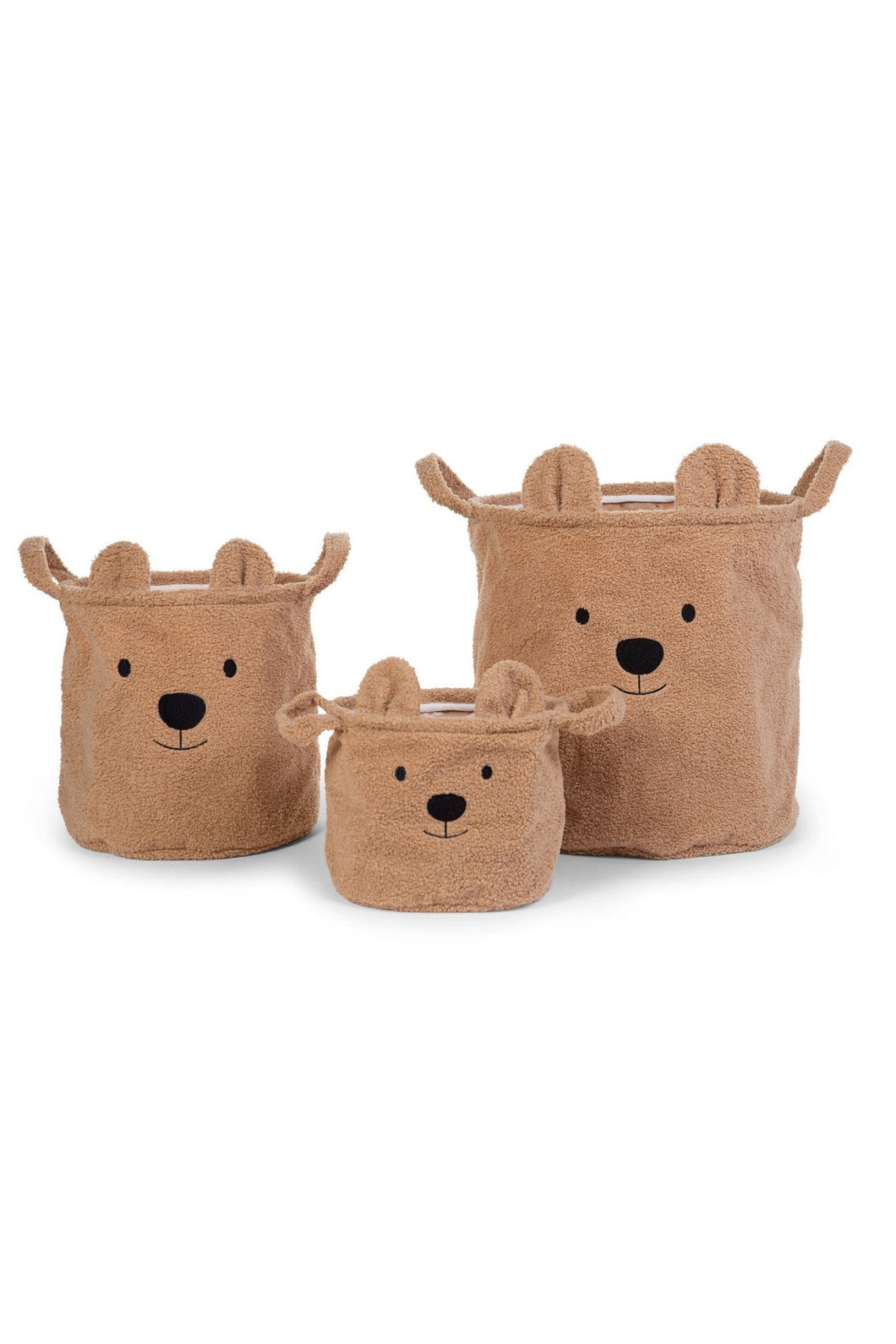Childhome Teddy Baskets - Set Of 3 - Beige