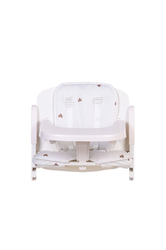 Childhome Evosit High Chair Cushion - Jersey Hearts 1