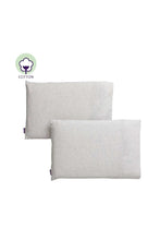 
                        
                          Load image into Gallery viewer, Clevamama Jersey Cotton Pillow Cases for Junior Pillow 2 Pack - Melange Grey
                        
                      
