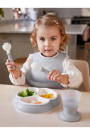 BabyBjörn Baby Spoon & Fork Powder Grey